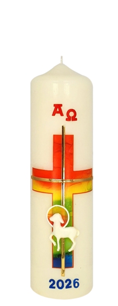 Ostertischkerze 220/60 mm, Dek. 3413